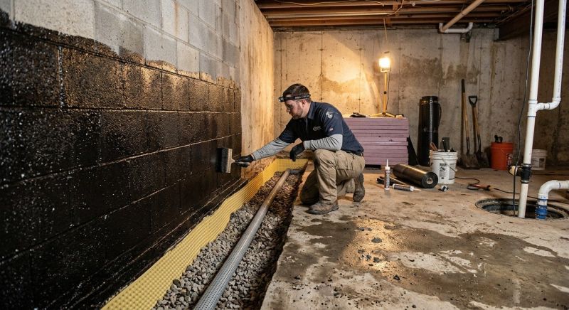 Foundation Waterproofing in Fredericksburg, VA