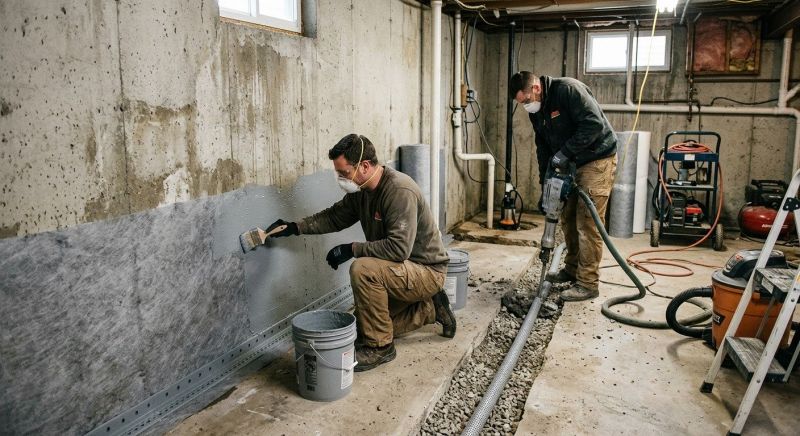 Wet Basement Repair in Columbus, OH